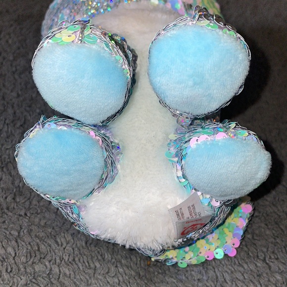 TY WHIMSY limited collection flippables sequin cat 2019 9” plush squish furry - Picture 5 of 13